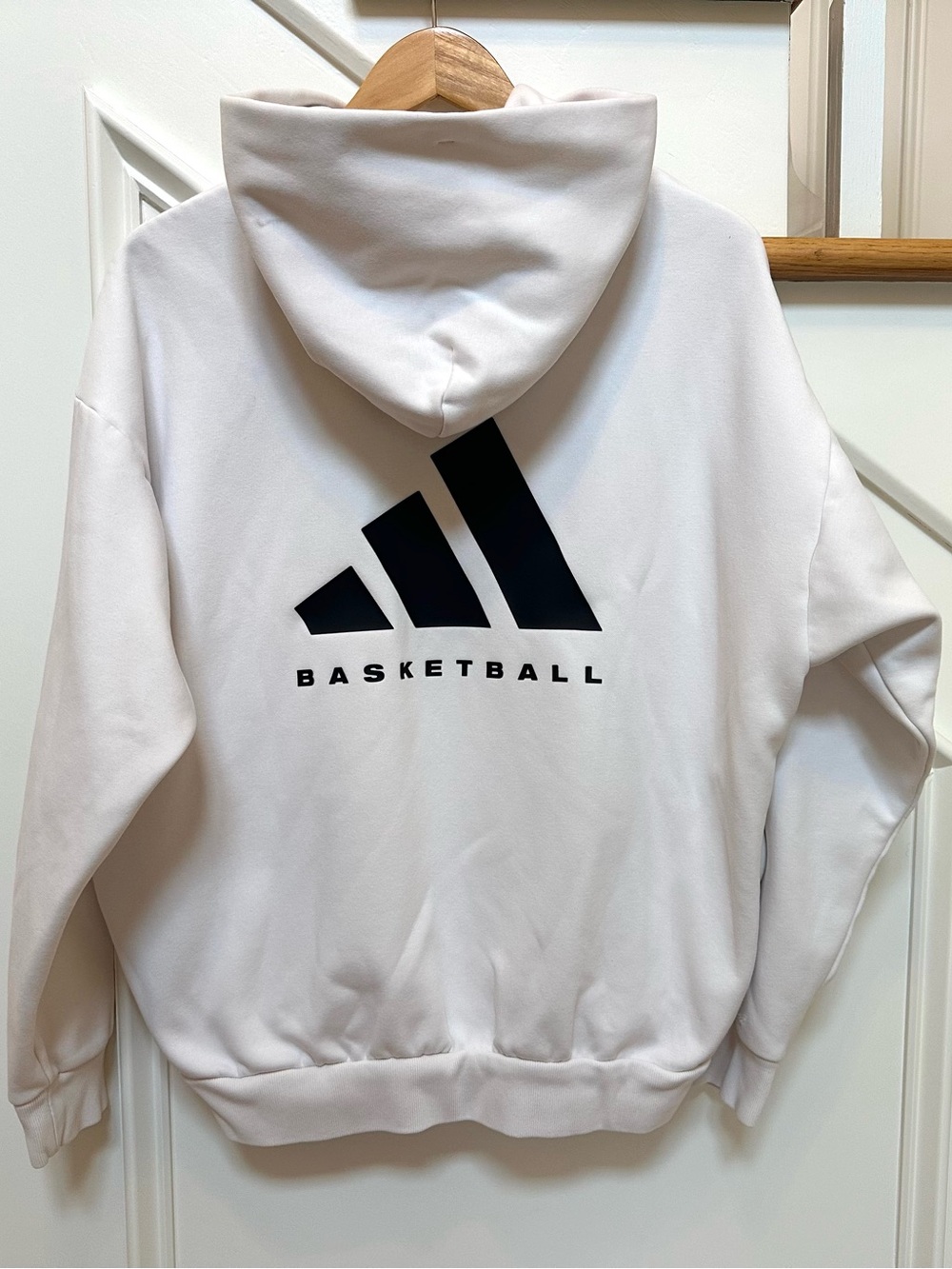 adidas Basketball Hoodie with raised  Logo - M